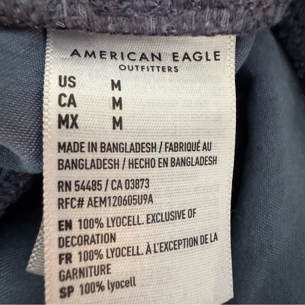 American Eagle Outfitters Slate Blue Cargo Jogger Drawstring Pants Size Medium - Picture 5 of 9